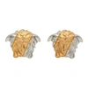 VERSACE GOLD & SILVER PALAZZO DIA EARRINGS