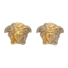 VERSACE GOLD PALAZZO DIA EARRINGS