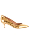 GOLDEN GOOSE GOLD VALERIE PUMPS