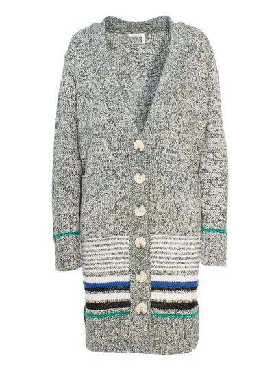 See By Chloé Grey Cardigan In Green