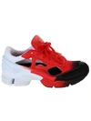 ADIDAS ORIGINALS RED AND WHITE REPLICANT OZWEEGO SNEAKERS