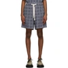 JW ANDERSON JW ANDERSON NAVY OVERSIZED SHORTS
