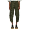 JW ANDERSON KHAKI TAPERED CARGO TROUSERS