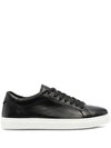 EMPORIO ARMANI LOW-TOP LEATHER trainers