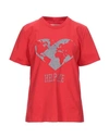 Alberta Ferretti T-shirts In Red