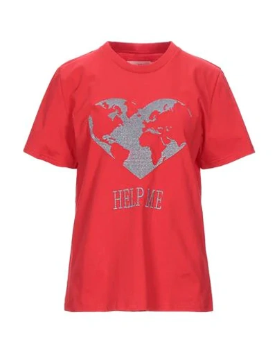 Alberta Ferretti T-shirts In Red