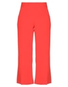 Rose A Pois Casual Pants In Coral