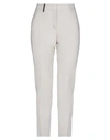 Peserico Woman Pants Ivory Size 4 Cotton, Elastane In Ivory