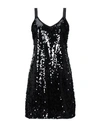 Icona By Kaos Short Dresses In Black