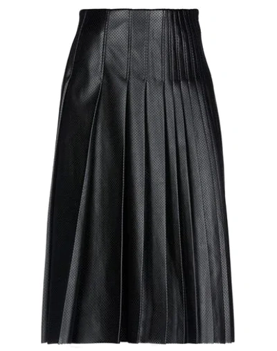 Cedric Charlier Midi Skirts In Black