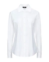 19.61 Milano Solid Color Shirts & Blouses In White