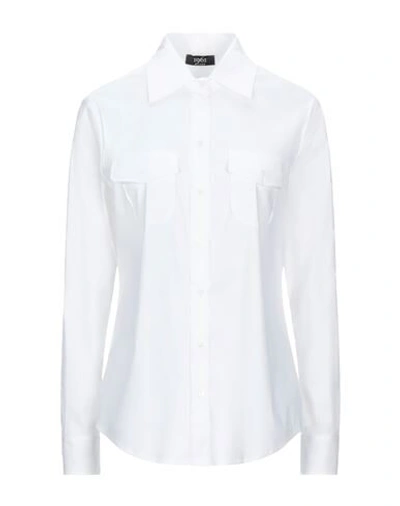 19.61 Milano Solid Color Shirts & Blouses In White