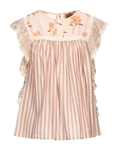 Alessia Santi Blouses In Pastel Pink