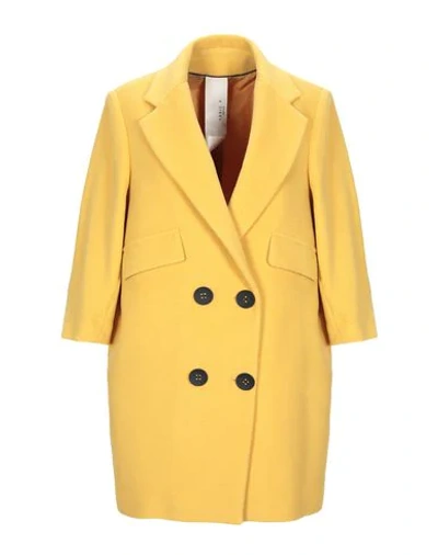 Annie P Coat In Yellow