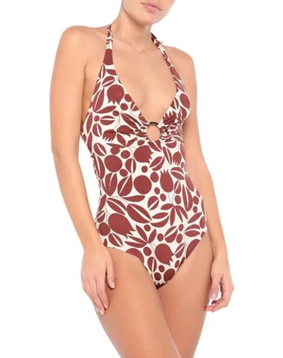 Siyu One-piece Swimsuits In Cocoa