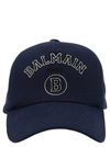 BALMAIN BALMAIN LOGO PRINTED BASEBALL CAP