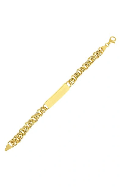 Adinas Jewels Bar Chain Link Bracelet In Gold