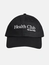 SPORTY AND RICH BLACK HEALTH CLUB HAT