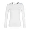 BRUNELLO CUCINELLI RIBBED JERSEY T-SHIRT,CUCT63Y4WHT