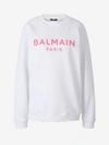 BALMAIN BALMAIN LOGO PRINTED CREWNECK SWEATSHIRT