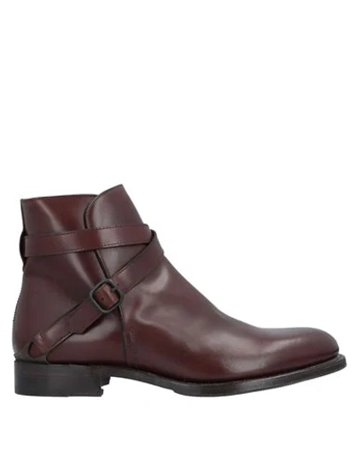 Fratelli Rossetti Ankle Boots In Dark Brown