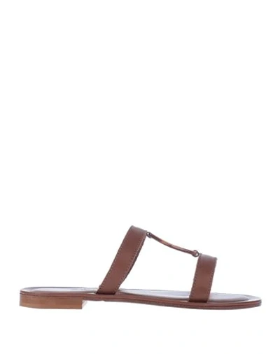 Definery Sandals In Brown