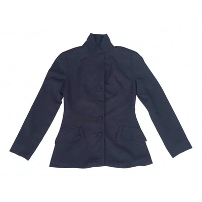 Pre-owned Norma Kamali Jacket In Blue