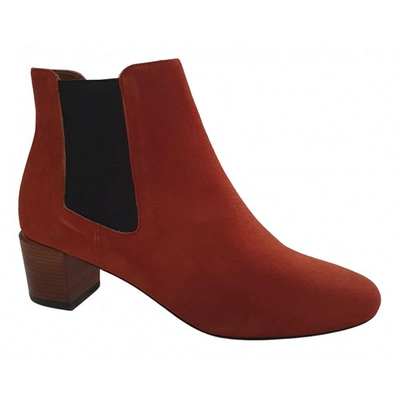 Pre-owned Vanessa Bruno Ankle Boots In Orange