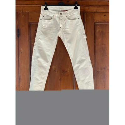 Pre-owned Prada Slim Jean In White