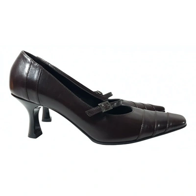 Pre-owned Sonia Rykiel Leather Heels In Brown