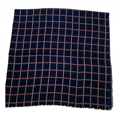 Pre-owned Louis Vuitton Scarf & Pocket Square In Navy