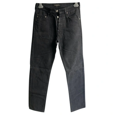 Pre-owned Guess Trousers In Anthracite