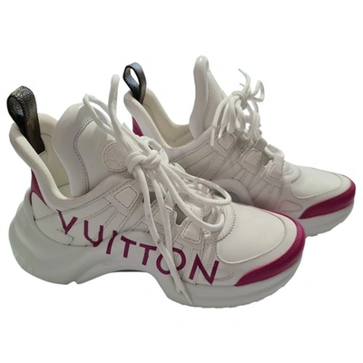 Pre-owned Louis Vuitton Archlight White Leather Trainers