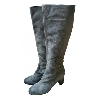 Pre-owned Just Cavalli Boots In Grey
