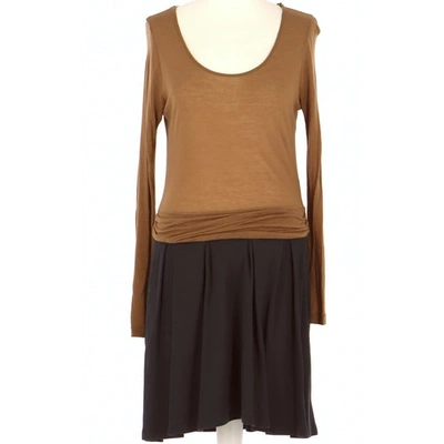 Pre-owned Maje Dress In Brown