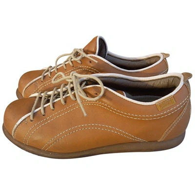 Pre-owned Camper Leather Trainers In Brown