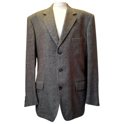 Pre-owned Trussardi Tweed Vest In Grey