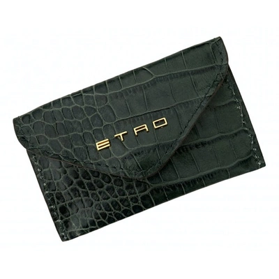 Pre-owned Etro Leather Small Bag In Green