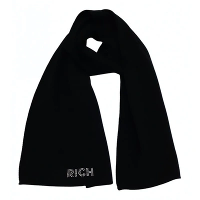 Pre-owned John Richmond Wool Scarf In Black