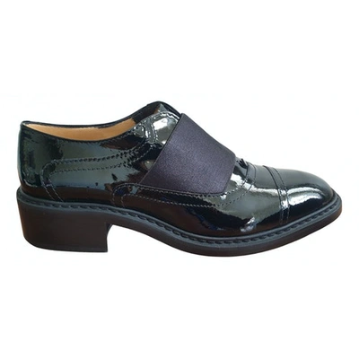 Pre-owned Barbara Bui Leather Flats In Black