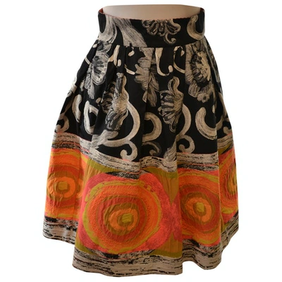 Pre-owned Mariagrazia Panizzi Mid-length Skirt In Orange