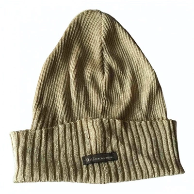 Pre-owned D&g Beanie In Gold