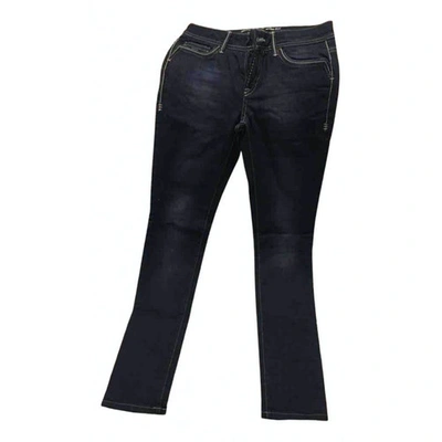 Pre-owned Massimo Dutti Slim Jeans In Blue
