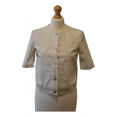 Pre-owned Emporio Armani White Cotton Jacket