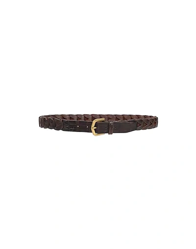 Ajmone Belts In Dark Brown