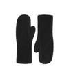 Alpaca Loca Knitted Mittens Navy Alpaca Wool In Blue