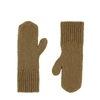 Alpaca Loca Knitted Mittens Sand Alpaca Wool In Brown