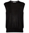 The Row Balham Spring Cashmere Sleeveless Sweater In Black