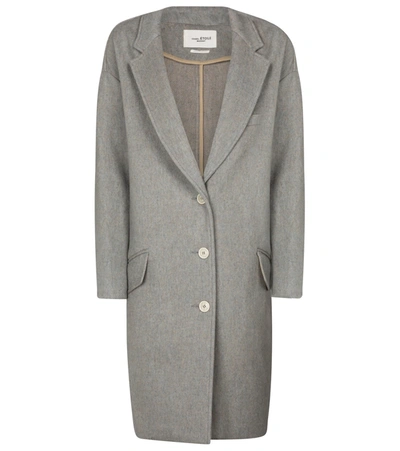 Isabel Marant Étoile Limi Wool Blend Short Coat In Grey
