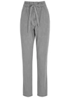 ISABEL MARANT ÉTOILE MUARDO GREY COTTON TROUSERS,3963704